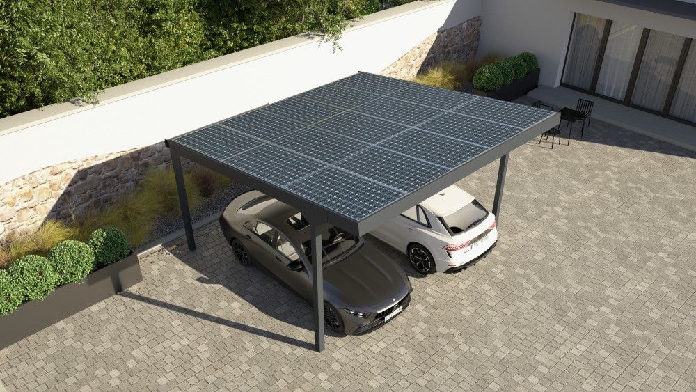 CARPORT SOLAR SINGLE, NAGIB KROVA 6 % CARPORT SOLAR SINGLE, NAGIB KROVA 6 %