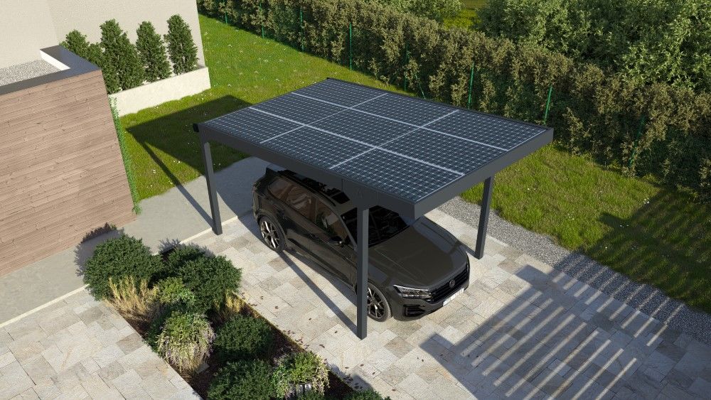 CARPORT SOLAR SINGLE, NAGIB KROVA 6 % CARPORT SOLAR SINGLE, NAGIB KROVA 6 %