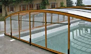 Bazen sa pokrivačem VENEZIA sa imitacijom drveta na aluminijumskim profilima