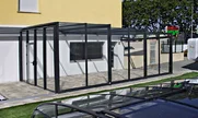 Elegantno zatvaranje terase? Celostakleni model pokrivača terase CORSO Glass.