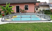 Klizni pokrivač za bazen CORONA u srebrnoj boji