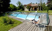 Klizni pokrivač za bazen ELEGANT u zelenoj boji aluminijumskih profila