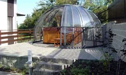 otvarajući pokrivač SPA DOME ORLANDO® u boji antracit