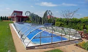 Pokrivač za bazen ELEGANT sa električnim kliznim mehanizmom i solarnim grijanjem bazena