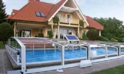 Pokrivači za bazen VIVA ™ sa električnim pomjeranjem pogonjenim solarnim panelom