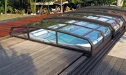 Pokrivanje bazena OCEANIC - niski u popularnoj antracit boji aluminijumskih profila