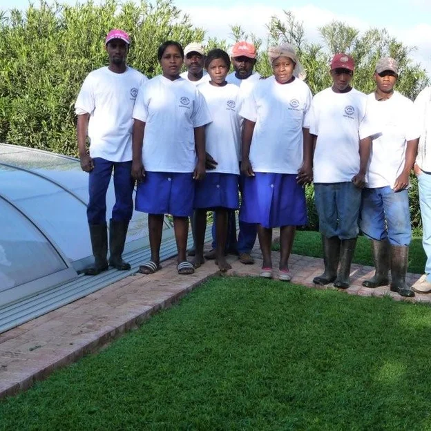 Pokrivanje bazena u Namibiji